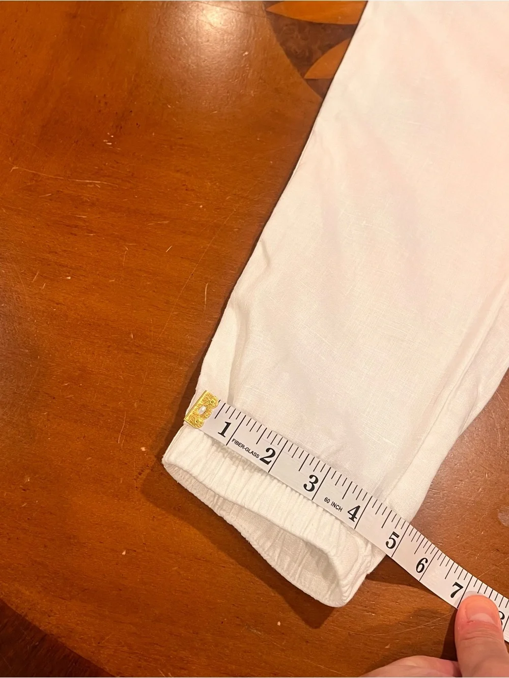 Athleta Women’s Cabo Linen Jogger Pant White 6 Mid-Rise Semi-Fitted Beach Travel